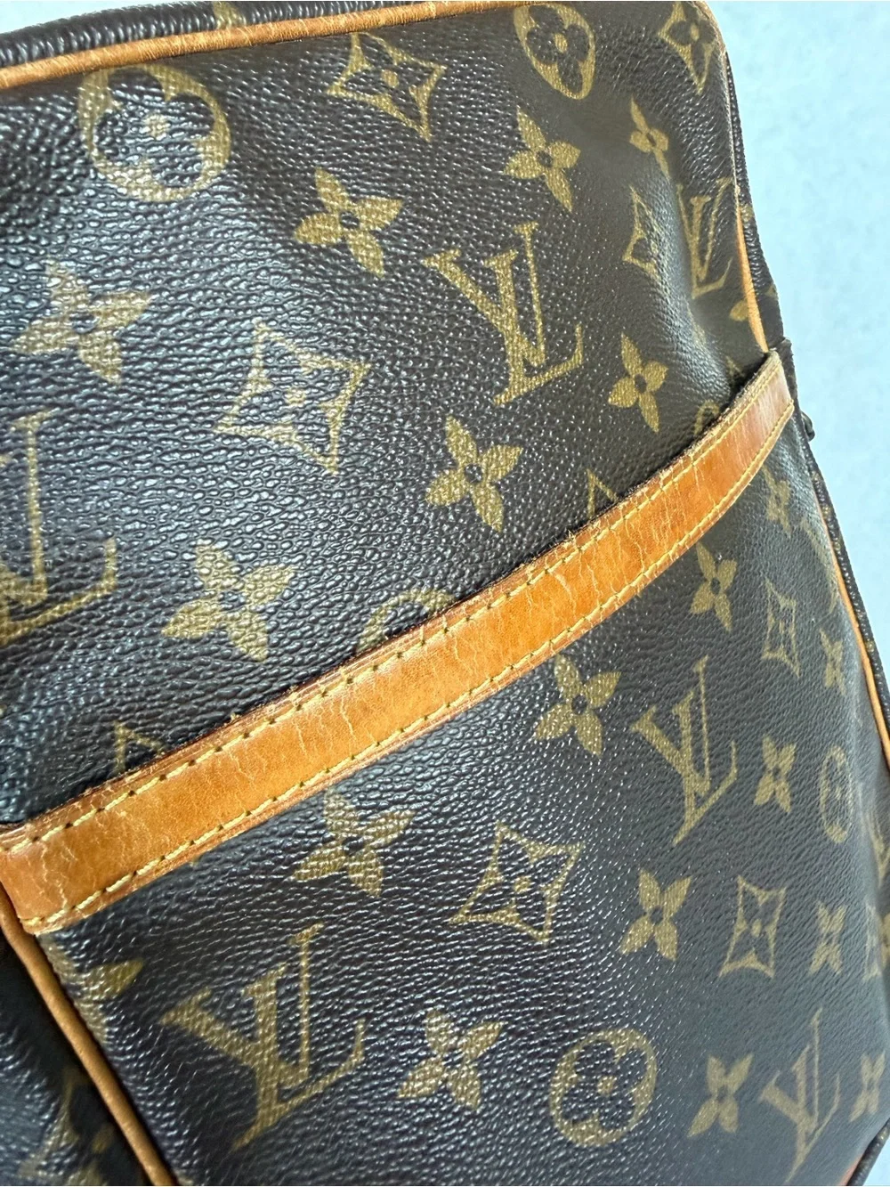 Vintage Louis Vuitton Danube GM Monogram Crossbody Messenger Bag